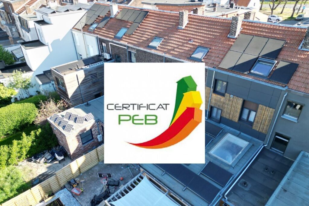 Certificat PEB et toiture bien isolée d’une maison belge