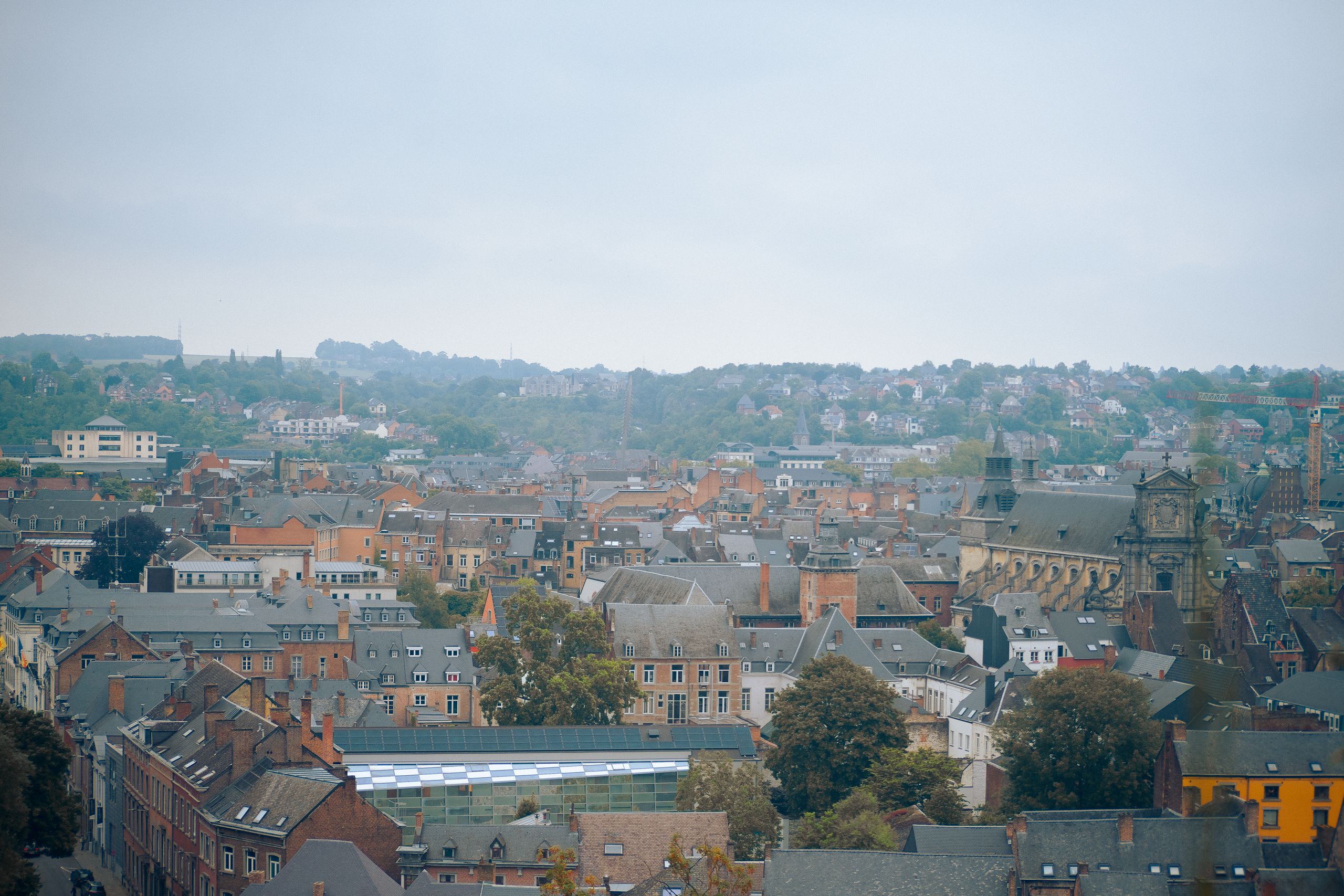 Discover the charming skyline of Namur, Belgium, showcasing historic architecture and scenic views.